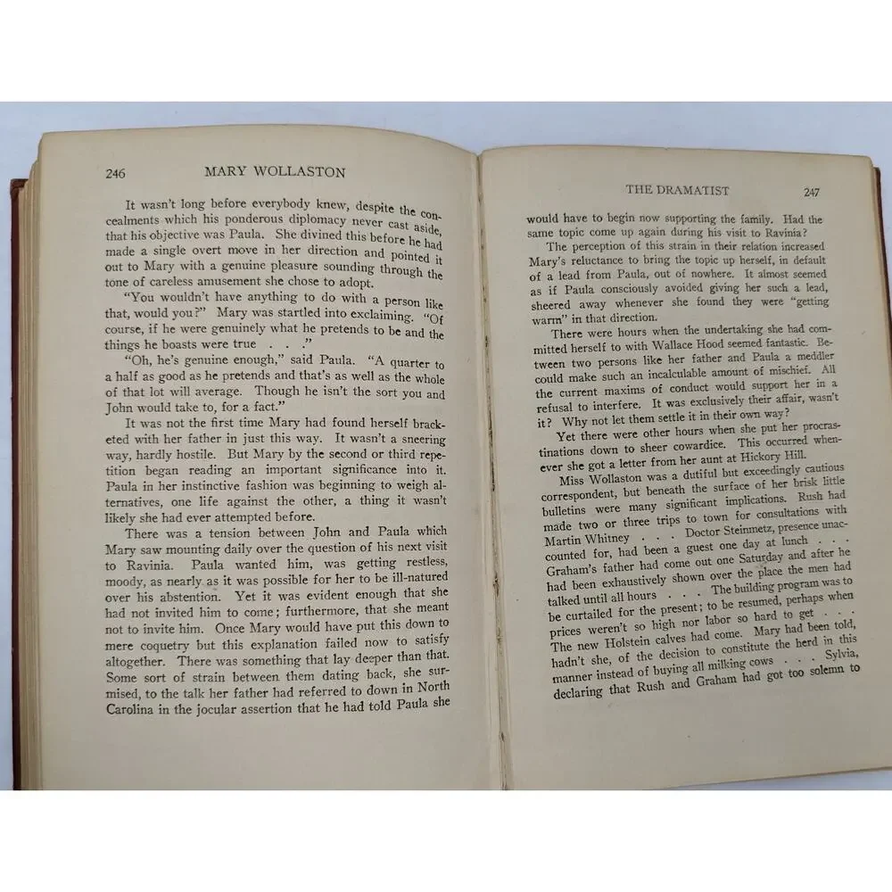 Mary Wollaston By Henry Kitchell Webster Antiquarian Vintage Novel 1920